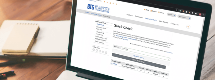 BIG KAISER Stock Check Online Tool.